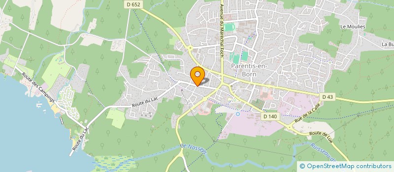 localisation de l'entreprise CAMPING LES PRES VERTS à GASTES