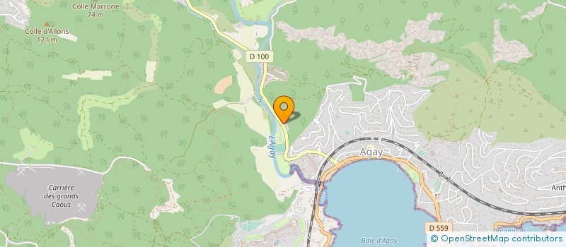 localisation de l'entreprise CAMPING LES RIVES DE L'AGAY à SAINT-RAPHAEL