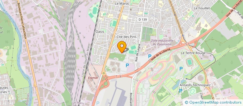 localisation de l'entreprise CAMPING LES ROCHELLES  LE MANS