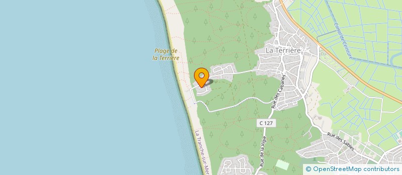 localisation de l'entreprise CAMPING LES ROUILLERES à LA TRANCHE-SUR-MER