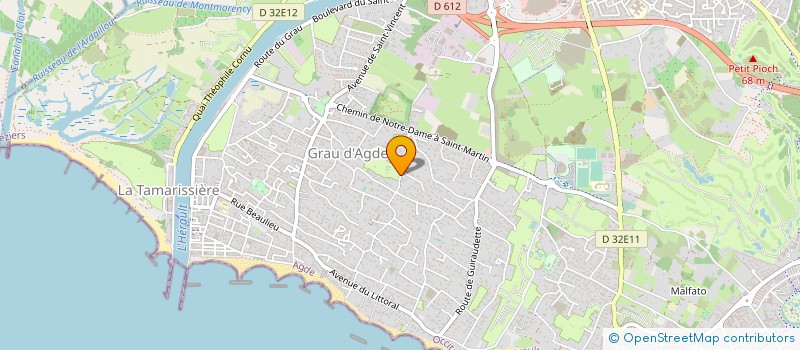 localisation de l'entreprise CAMPING LES SABLETTES à AGDE