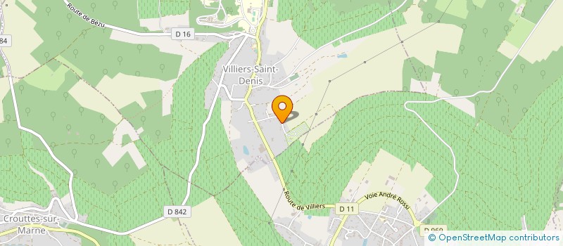 localisation de l'entreprise CAMPING LES SAPINS DES VIGNOBLES à VILLIERS-SAINT-DENIS