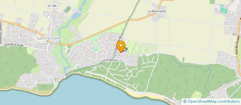 localisation de l'entreprise CAMPING LES TAMARIS à LONGEVILLE-SUR-MER