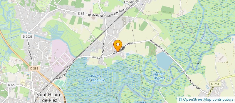 localisation de l'entreprise CAMPING LES VALLEES à SAINT-HILAIRE-DE-RIEZ