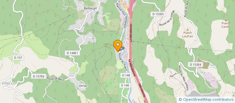 localisation de l'entreprise CAMPING LES VALS à LODEVE