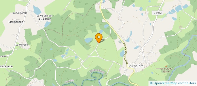 localisation de l'entreprise CAMPING LES VIGERES à LE CHALARD
