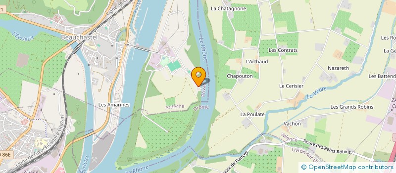 localisation de l'entreprise CAMPING LES VOILIERS  BEAUCHASTEL