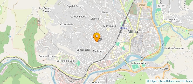 localisation de l'entreprise CAMPING LOISIRS LES BASALTES à MILLAU