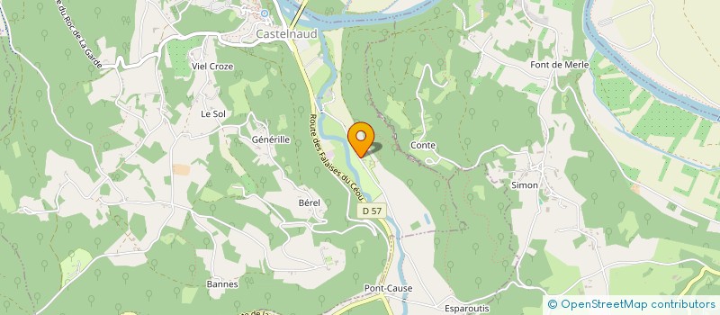 localisation de l'entreprise CAMPING MAISONNEUVE  CASTELNAUD-LA-CHAPELLE