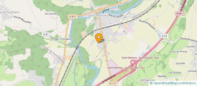 localisation de l'entreprise CAMPING MUNICIPAL LES OISEAUX  SAINT-MARTORY