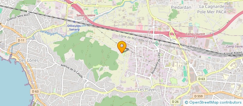 localisation de l'entreprise CAMPING ORLY D'AZUR à SIX-FOURS-LES-PLAGES