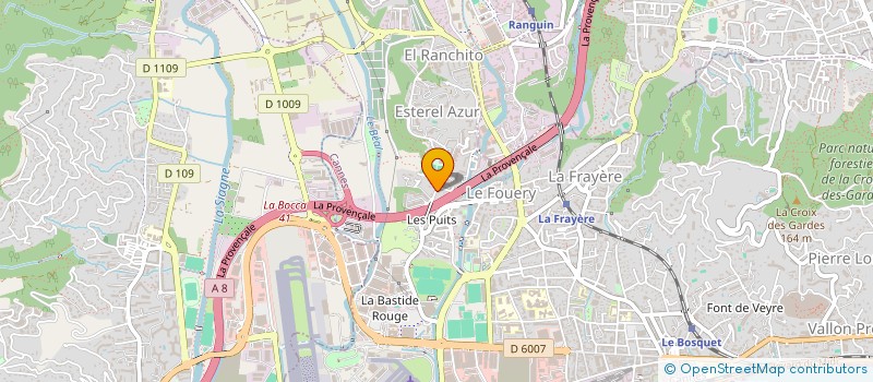 localisation de l'entreprise CAMPING PARC BELLEVUE CANNES  CANNES