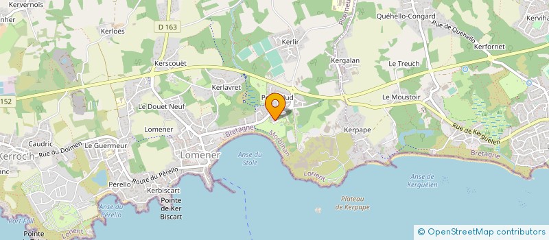 localisation de l'entreprise CAMPING PEN PALUD à PLOEMEUR