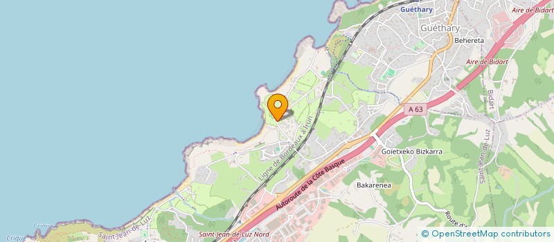 localisation de l'entreprise CAMPING PLAYA à SAINT-JEAN-DE-LUZ