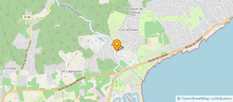 localisation de l'entreprise CAMPING PRAIRIE DE LA MER à GRIMAUD