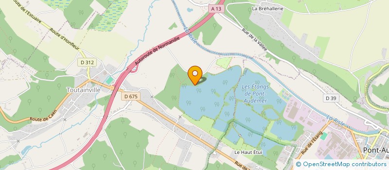 localisation de l'entreprise CAMPING RISLE ET SEINE  TOUTAINVILLE