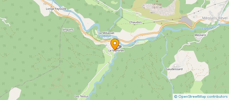 localisation de l'entreprise CAMPING RIVER  MEOLANS-REVEL