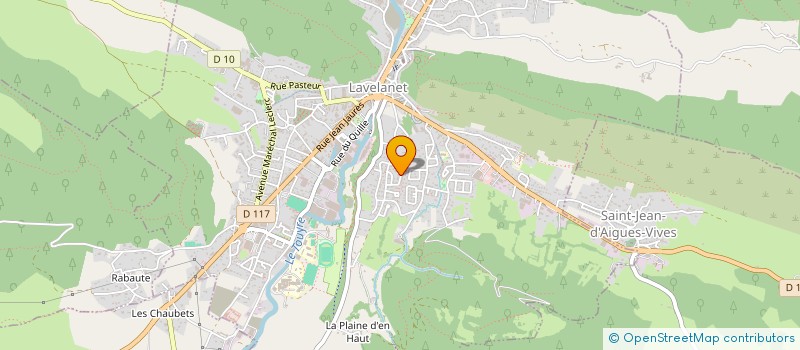localisation de l'entreprise CAMPING ROUDIERE à LAVELANET