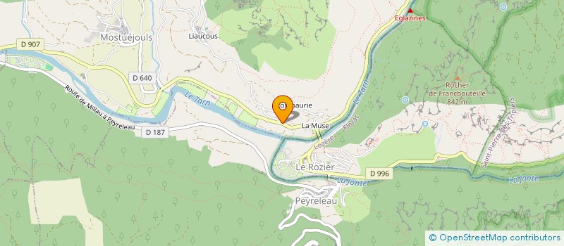 localisation de l'entreprise CAMPING SAINT PAL à MOSTUEJOULS