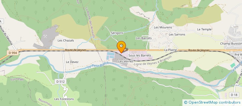localisation de l'entreprise CAMPING SOLAIRE DU PETIT BUECH à VEYNES