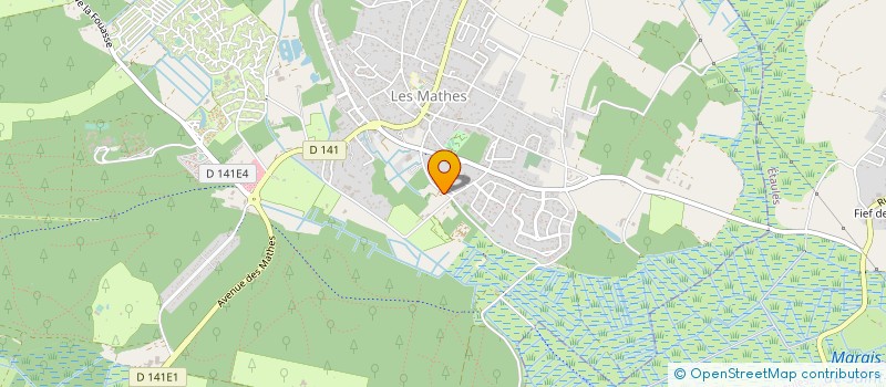 localisation de l'entreprise CAMPING TRAMBLE FRERES - LA GARENNE  LES MATHES