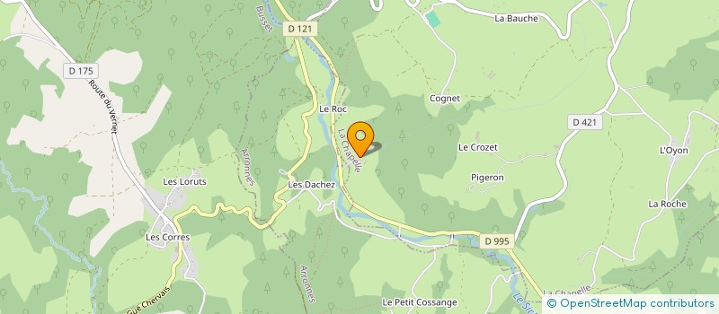 localisation de l'entreprise CAMPINGMOTO AUVERGNE  LA CHAPELLE