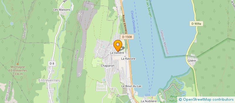 localisation de l'entreprise CAMPINGS ANNECY à DOUSSARD