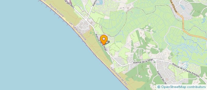 localisation de l'entreprise CAMPINGS COLLINET à SAINT-HILAIRE-DE-RIEZ