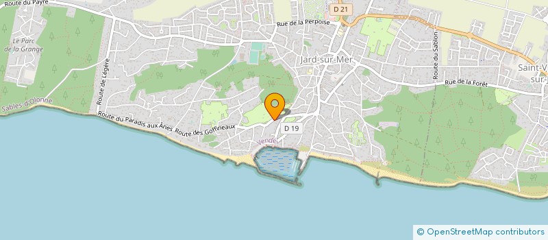 localisation de l'entreprise CAMPINGS PARFUMS D'ETE à JARD-SUR-MER