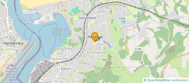 localisation de l'entreprise CAMPINGS SERRES ET AMETZA à HENDAYE