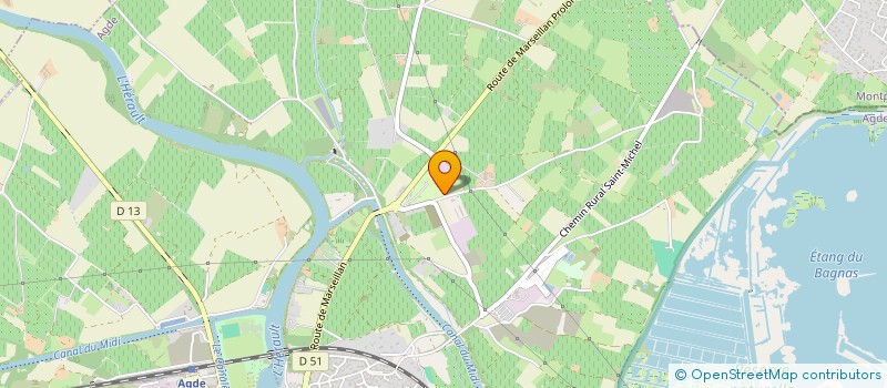 localisation de l'entreprise CAMPINS  AGDE