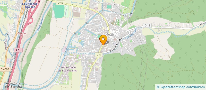 localisation de l'entreprise CAMPIONE MATERIAUX à ORAISON