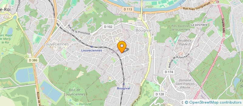 localisation de l'entreprise CAMPO  BOUGIVAL