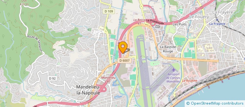 localisation de l'entreprise CAMPON à MANDELIEU-LA-NAPOULE