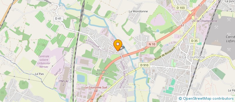 localisation de l'entreprise CAMPONG-CARS AQUITAINE  LA COURONNE