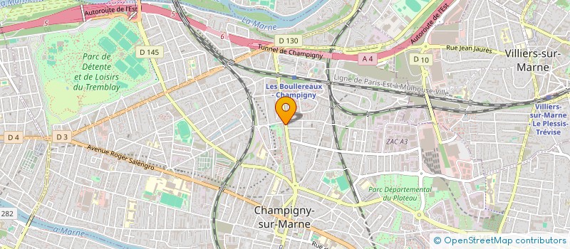 localisation de l'entreprise CAMPOS à CHAMPIGNY-SUR-MARNE