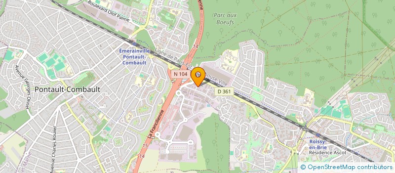 localisation de l'entreprise CAMPOS FINANCIERE DITE CAMFI  ROISSY-EN-BRIE