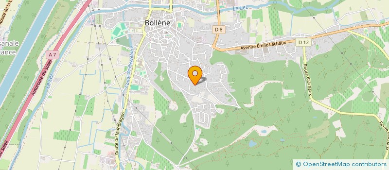 localisation de l'entreprise CAMPOT  BOLLENE