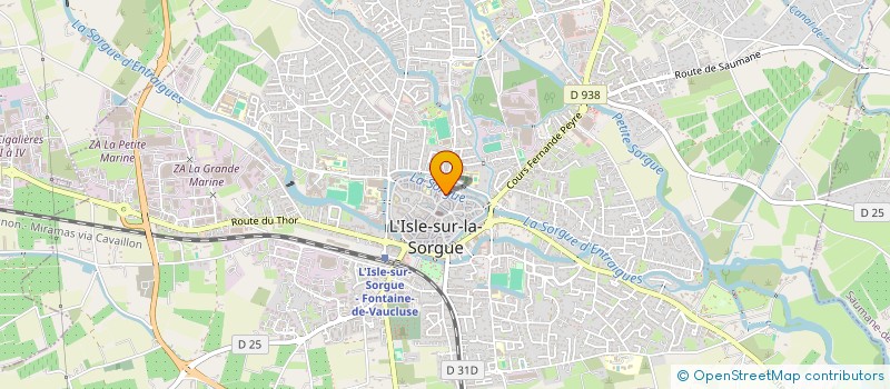 localisation de l'entreprise CAMPREDON ART ET CULTURE à L'ISLE-SUR-LA-SORGUE