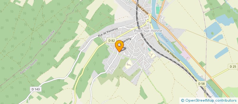 localisation de l'entreprise CAMPRO  PONT-SUR-YONNE