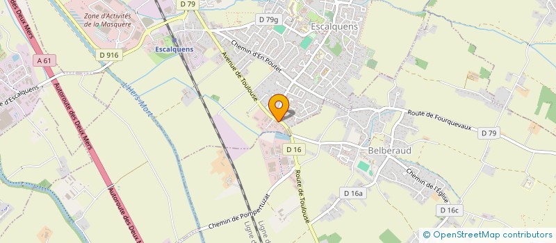 localisation de l'entreprise CAMPS AUTOMOBILES  ESCALQUENS