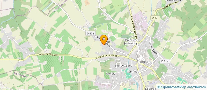 localisation de l'entreprise CAMPSAS  FRONTON