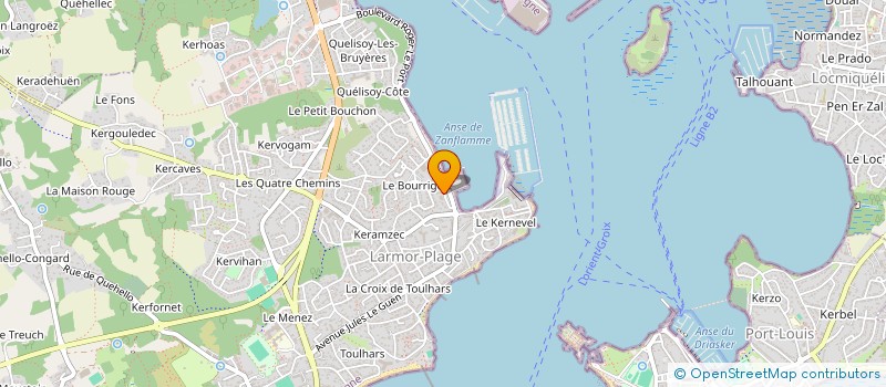 localisation de l'entreprise CAMPUS 424-428 HENAFF LORIENT  LARMOR-PLAGE