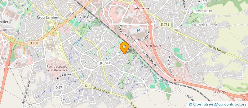 localisation de l'entreprise CAMPUS à TREGUEUX