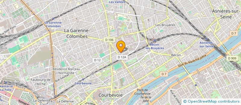 localisation de l'entreprise CAMPUS AB  COURBEVOIE