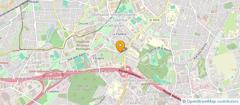 localisation de l'entreprise CAMPUS BARBER  PESSAC