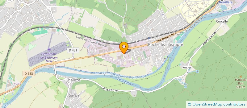 localisation de l'entreprise CAMPUS CLINIC  ROCHE-LEZ-BEAUPRE