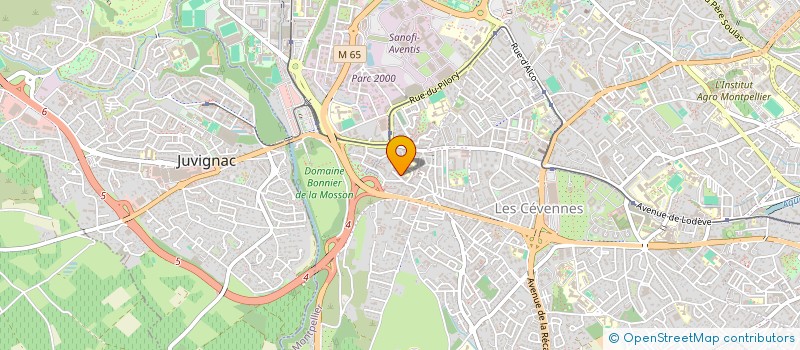 localisation de l'entreprise CAMPUS CREATIF 3 à MONTPELLIER