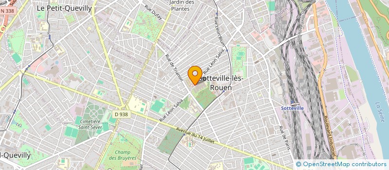 localisation de l'entreprise CAMPUS DES METIERS ET DES QUALIFICATIONS  SOTTEVILLE-LES-ROUEN