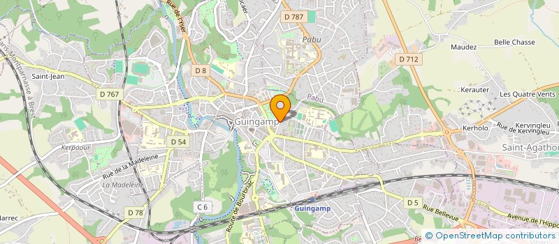 localisation de l'entreprise CAMPUS DES METIERS ET DES QUALIFICATIONS D'EXCELLENCE DE L'EDUCATION ARTISTIQUE ET CULTURELLE EN BRETAGNE  GUINGAMP